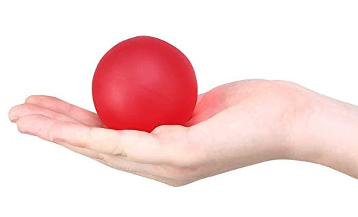 Shakuntla Silicone Gel Ball Hand Exercise | Therapy Squeeze Massage Balls for Fingers, Wrist Exercise, Hand Pain Relief Ball, Anxiety Relief Depression Kids and Adults (Standerd Hard-Red)