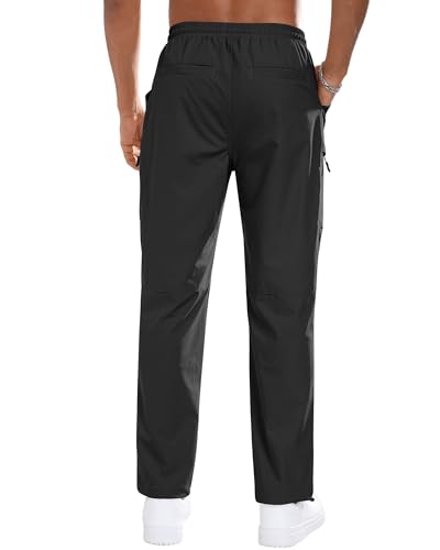 Men's Casual Cargo Pants Workout Sweatpants Joggers Stretch Hiking Drawstring Tactical Trousers3