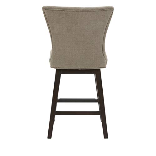 Amazon Brand – Stone & Beam Esme Memory-Swivel Counter-Height Barstool, 39.4"H, Slate #TOP2
