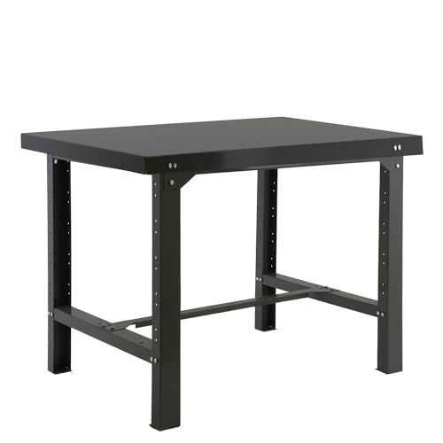 Simon Rack Banco de Trabajo Taller, Capacidad Carga 600 kg, 830x1200x730 mm, Mesa de Trabajo, Antracita - BT6