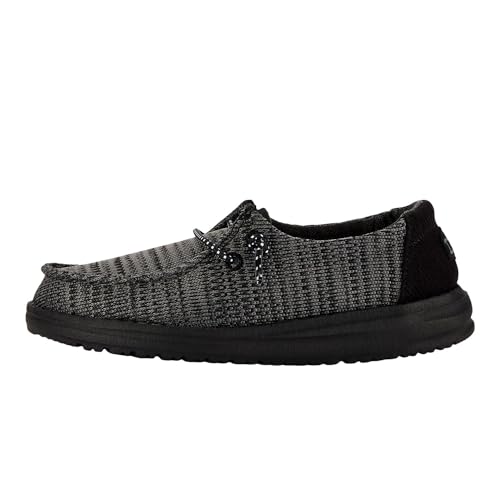 Image of HEYDUDE Wendy Sport Mesh Loafers for Kids Girls - Textile Upper - Two-Eyelet Lace Closure - Slip-on Style