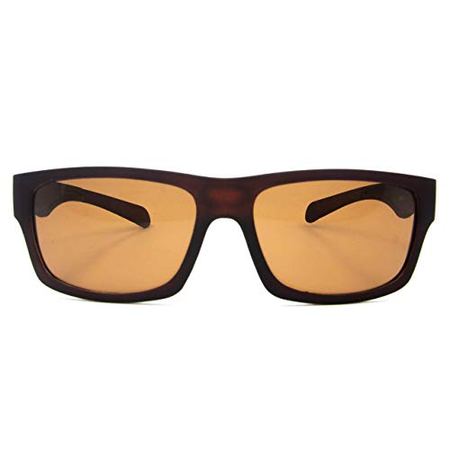 Óculos De Sol Masculino Quadrado Polarizado c/Proteção Uv400 Original (Marrom Fosco)