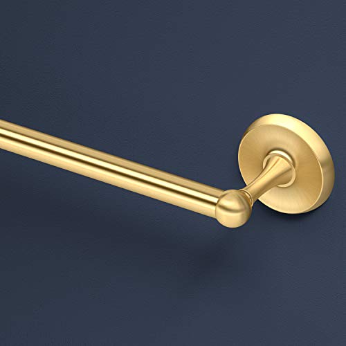 Gatco 5058 Designer II Towel Bar, Wall-Mounted Bathroom Towel Holder, 30" Length Brushed Brass Finish by Gatco - Image 3