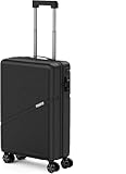 FOGFLY Airline Approved Carry On Luggage 20 Inch Hardside Suitcase with Spinner Wheels, Lightweight PC Rolling Luggage for Travel, Built-in USB Charging Port & TSA Lock