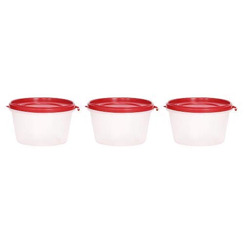 Image of Cutting EDGE Nesterware 750ml Stackable Food Container (Set of 3, Red)