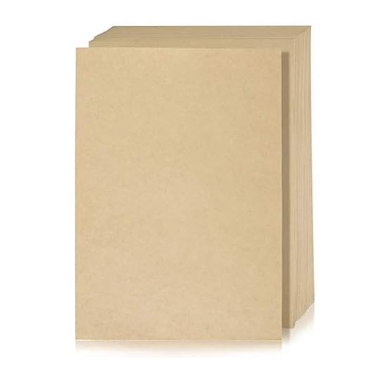 POKIENE 50 ark A4 brunt papper återvunnet kraftpapper för hantverk och skrivare, 150G