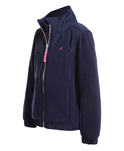 Nautica Girls' Full-Zip Fleece Jacket, Signature Logo Design, Lightweight & Wind Resistant2