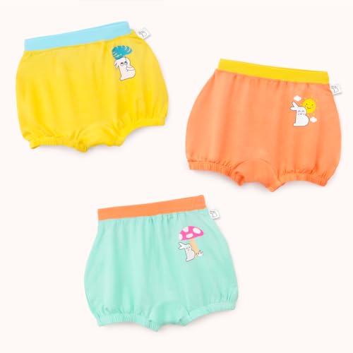 Image of superbottoms Baby Bloomers | Unisex Supersoft Underwear for Girls and Boys | 3X Softer Underwear | Super Stretchy, Breathable, Gentle Elastics, No Scratchy Tags, AZO-Free Dyes| 3 Free Funky Tattoos