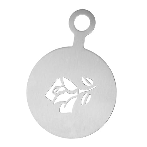 Bothyi Coffee Template Baking Painting Tools Cake Stamping Decorating Stencil for Chocolate Oatmeal Cupcake Tart Home, Rose