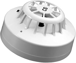 Apollo 55000-137APO Series 65 CS - Detector de calor, LED intermitente, amplio voltaje de funcionamiento, color blanco