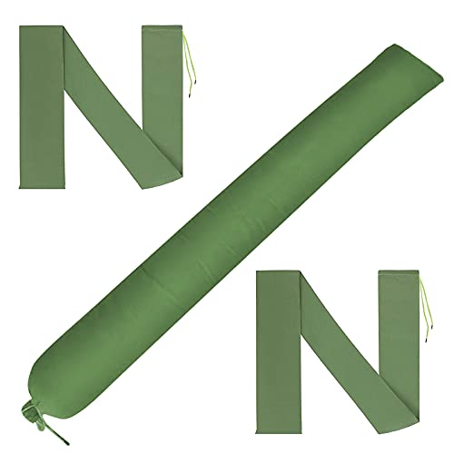PHILSKY Sandbags for Flooding 3Pcs 51"x 8" Thickened Long Canvas Flood Water Barrier Sandbags with Ties for Doors and Windows Waterproof Treatment in Rainy Season