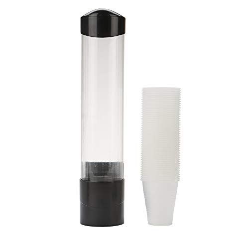 Mind Reader WMCUP-BLK, Paper Dispenser, Automatic Device, Pull Type Cup Holder, 3.5 x