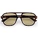 AIRE Whirlpool Sunglasses - Dark Tort, Aviator, Unisex, 70s Hollywood Style