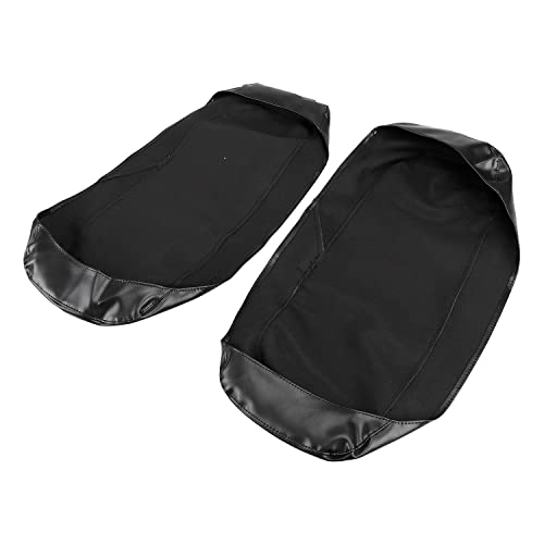 2 Piezas Cubiertas Protectores Rígidas Laterales para Altavoces de Alforjas para Motocicleta Harley Touring Road King Electra Street Glide 1997-2013 Negro miniatura 4
