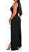 Sexy Sleeveless V-Neck Split Long Beach Dress Maxi Dress L Black
