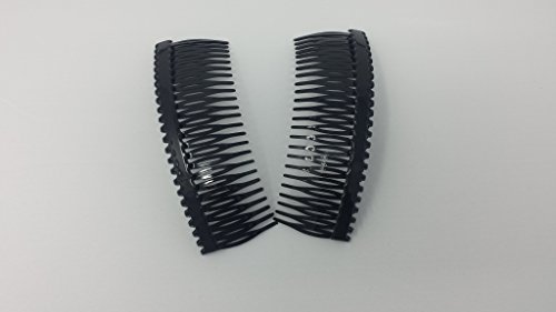 Pair of Large Tort Plain Hair Combs Slides 12cm (4.7) by Pritties Accessories