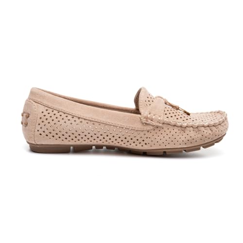 Image of Bernal Women's Non-Slip Penny Loafers - All-Day Comfort Flat Driving Shoes for Work Office & Casual Walking