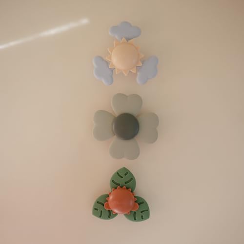 Image of mushie Lucky Suction Spinner Toy | Toddler Sensory Toys for Bath & Play