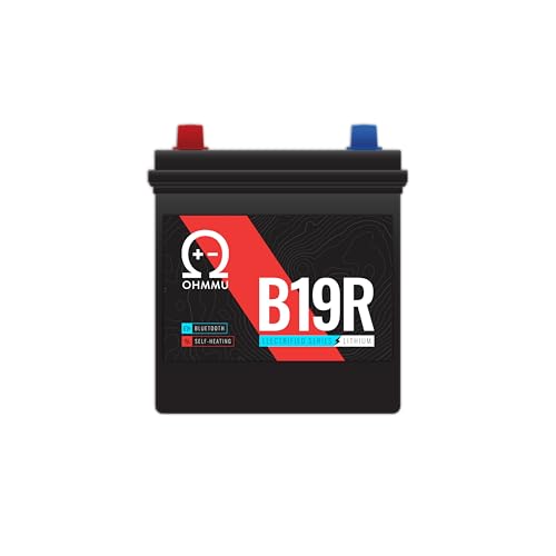 Ohmmu B19R 12V LiFePO4 Battery - Tesla Model X (20162021) - Electrified Series EV/Hybrid - Bluetooth BMS Self-Heating