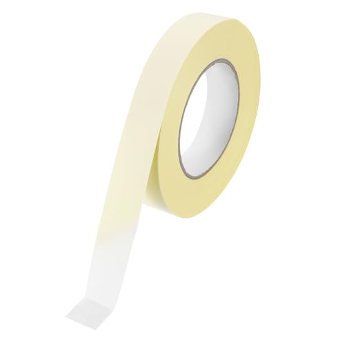 Image of MECCANIXITY Insulating Acetate Cloth Adhesive Tape, 1in x 98ft White Electrical Heat Resistant Fabric Tape with Paper for Laptop Electric Automotive Guitar Repair Wire Harness