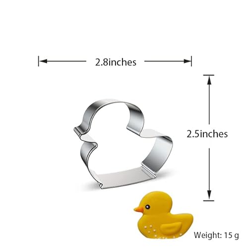 Cookie Cutter Cartoon Duckling 4-Piece Set, Cookie Molds Stainless Steel Baking Tools Cake Molds Flip Sugar Molds, For Children's Parties Birthday And Other Gifts #TOP3