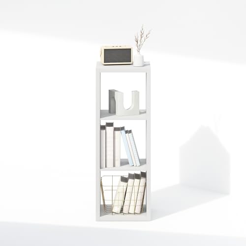 Image of Furinno Cubic Extra Thick 3-Cube Closet Organizers and Storage, White | 14.6 x 16 x 44 in, Open Shelf Closet Storage, Closet Organizer, for Wardrobe, Bedroom, Living Room