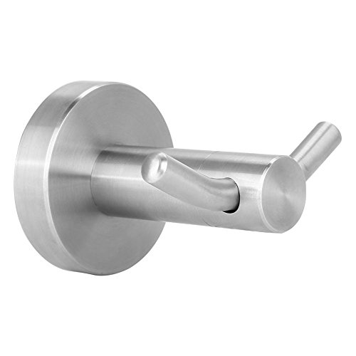 Lista de Accesorios para colgadores de garaje los 5 más buscados. 49 Gancho de pared de acero inoxidable Puerta Soporte de colgador de toalla Baño Accesorios de cocina Ideal para toalla Albornoz Ropa Sombrero Gancho doble Montaje en pared