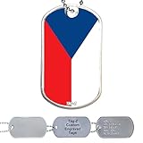 Our custom military dog tags, crafted from durable 304 polished stainless steel and measuring 2 inches x 1.125 inches, offer vibrant personalization with printed designs, embossing, or engraving, making them a stylish accessory and a symbol of identi...