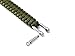 GECKO EQUIPMENT Army Green Paracord Survival Bracelet with Adjustable Stainless Steel D Shackle - Suitable for 7