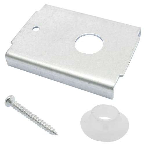 Kit de herrajes de reparación para puerta plegable doble CHENJIN de 4 piezas con soportes metálicos y accesorios para bisagras para clóset miniatura 4