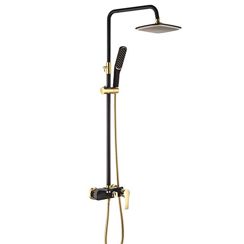 Douche noire complète avec robinet en cuivre pour transformer votre routine matinale