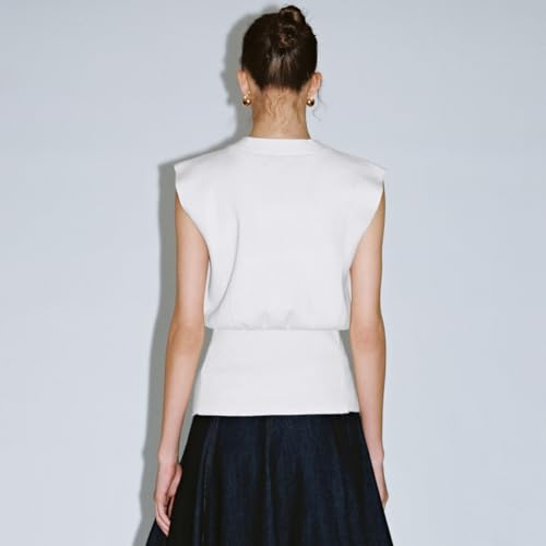 Women's Sweater Vest Sleeveless V-Neck Knit Tops Lightweight with Gold Leaf Button Down Cardigans4