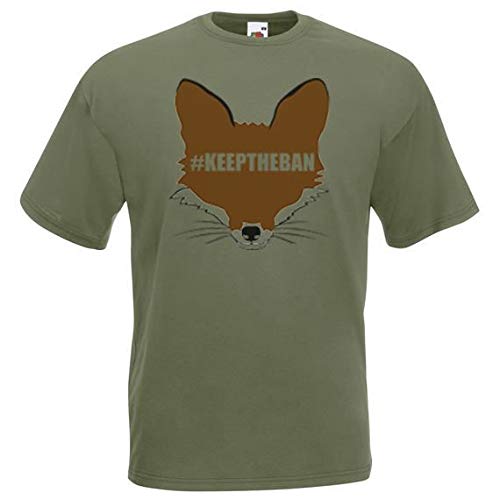 Unisex Olive Green Keep The Ban Fox Hunting #keeptheban T-Shirt