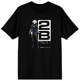 Bioworld NieR Automata 2B Character Pose Adult Black Crew Neck Short Sleeve T-shirt-3XL