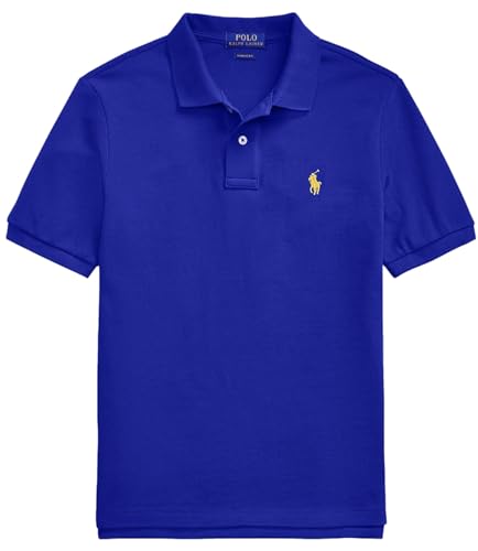 POLO RALPH LAUREN Boys Classic Cotton Mesh Polo Shirt (RoyalBlue L)