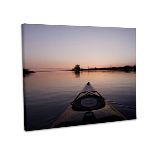 3dRose Kayaking Waterway Texas Canvas Wrap 20x16