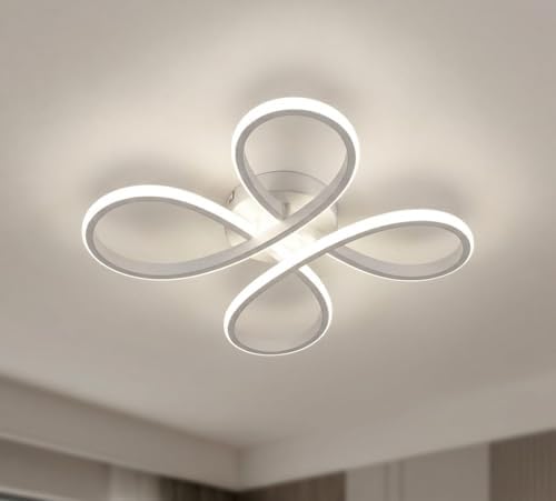 Daisy 4'lü Beyaz LED Avize, 3 Renkli Işık, Modern Tasarım, Salon,...