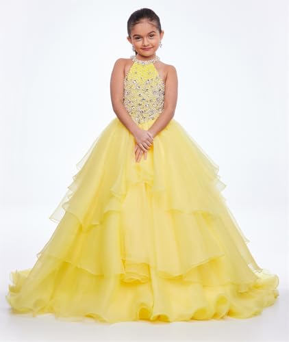 Little Girls' Organza Pageant Party Ball Gowns Flower Girls Pageant Dress4
