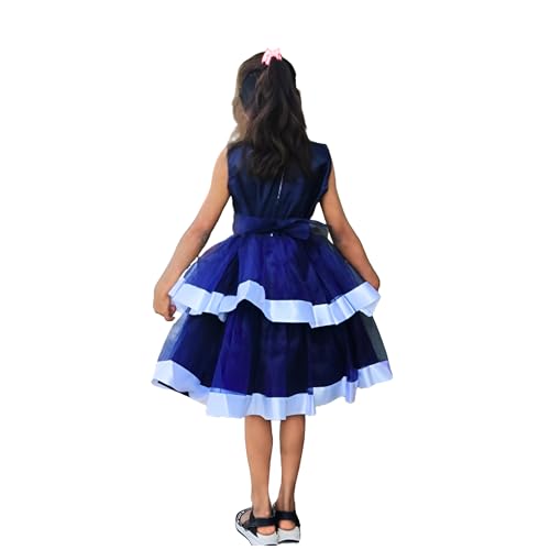 Image of NAAZFashion Baby Girl Self Design Dress for All Ocassion with Soft Fabric Material