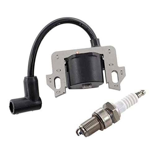 MCHNIC Bobine d'allumage avec bougie d'allumage pour Honda GCV160 GCV135 GCV190 GSV160 GSV190 GC135 GC160 GC190 GC160A GC160LA GC190A GC190LA HRB216 HRR216...