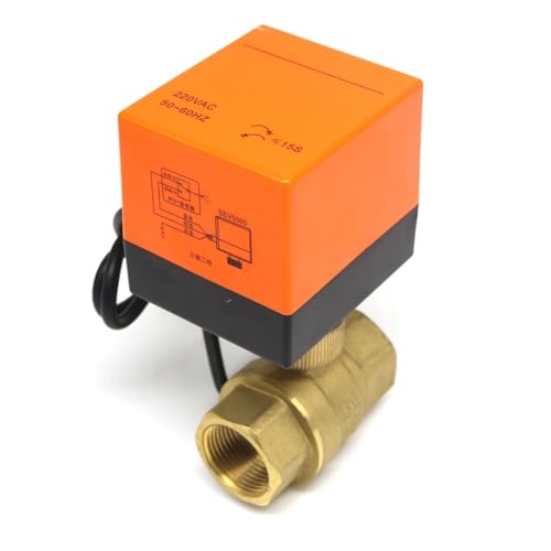 Vanne d'eau électrique anti fuite DN32 laiton actionneur normalement fermé