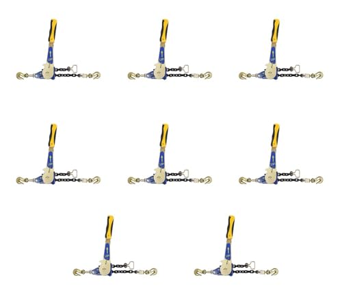 Image of Mytee Products (8 Pack) Easy Binder Ratcheting Chain Load Binder, 5400 lbs WLL