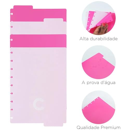 Divisórias Duo Pink Caderno Inteligente Grande Cidg4006