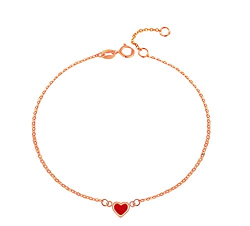 Bracelet de cheville en or jaune 18 carats pour femme d'une élégance intemporelle