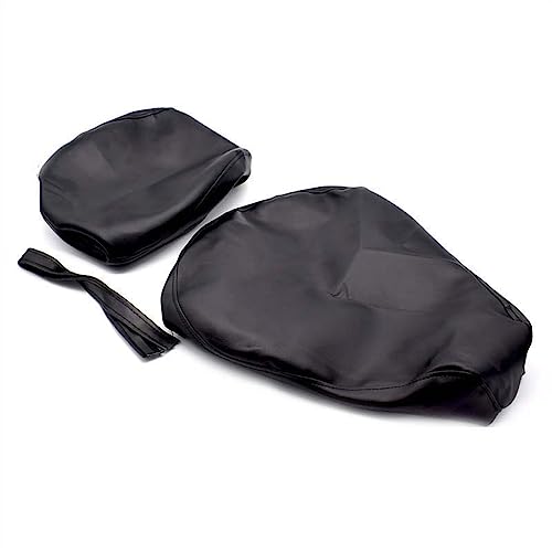 Housse de siège pour Yamaha V-Star 650 Dragstar XVS650 en cuir PU noir - 5