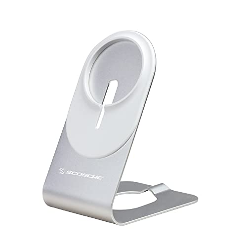 Scosche MSHS2-SP MagicMount MSC Aluminum Charger Holder for Apple MagSafe Chargers (MagSafe Charger is NOT Included) Stand for MagSafe Charging Pad Compatible with iPhone 15/14/13/12 Pro/Pro Max/Mini by Scosche - Used condition - US$6.51