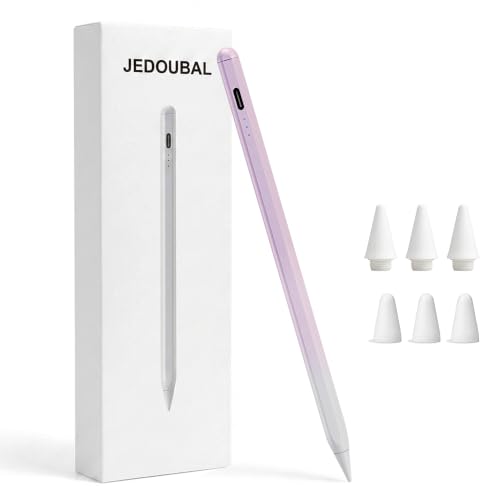 Image of JEDOUBAL Stylus Pen for iPad 2018-2026, 3X Fast Charging iPad Pencil with Palm Rejection & Tilt Sensitivity, Apple Pencil Alternative No Bluetooth Required Compatible with iPad Pro Air Mini