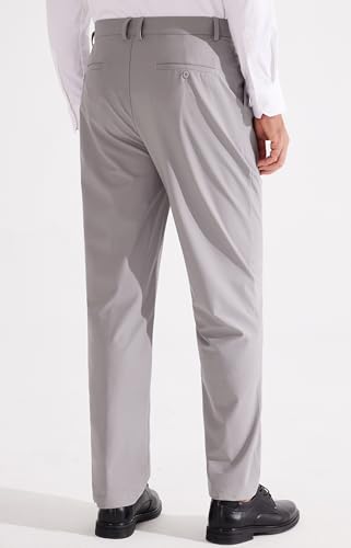 Libin Men'S Dress Pants Classic Fit Pleated Front Work Golf Pants 31 Inch Stretch Business Casual Pants Lightweight With Pockets thumb #1