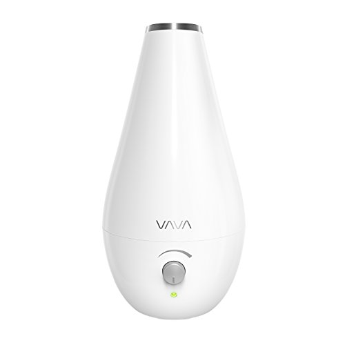 VAVA Humidifiers for Bedroom, Quiet and Small Ultrasonic Humidifier for Babies Room Nightstand [BPA Free], Space-Saving, Cool Mist, Filterless, Auto Shut Off-(1.8L/0.48 Gallon, US 110V)