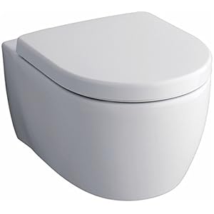 Geberit Tiefspül-WC iCon (6 Liter, wandhängend, aus Sanitärkeramik, Befestigung von oben) 204000000
